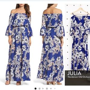 ELIZA J | Off the Shoulder Floral Maxi Dress